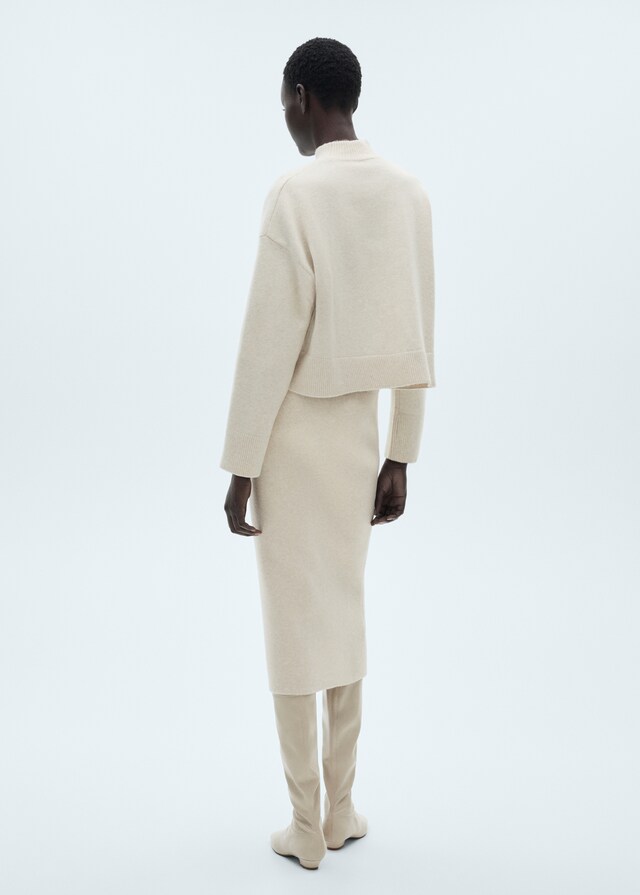 Mango Gonna Midi Maglia Zip