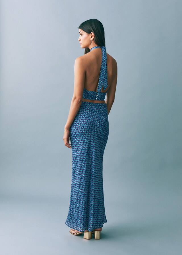 Mango Gonna Midi Stampata