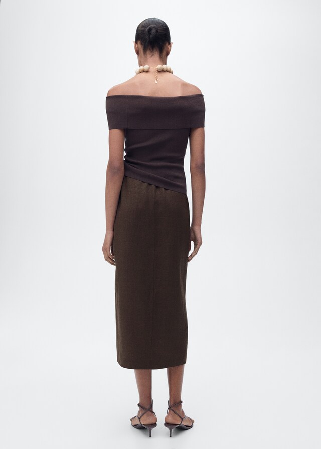 Mango Gonna Pareo Lino