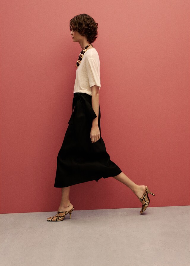 Mango Gonna Pareo Lino