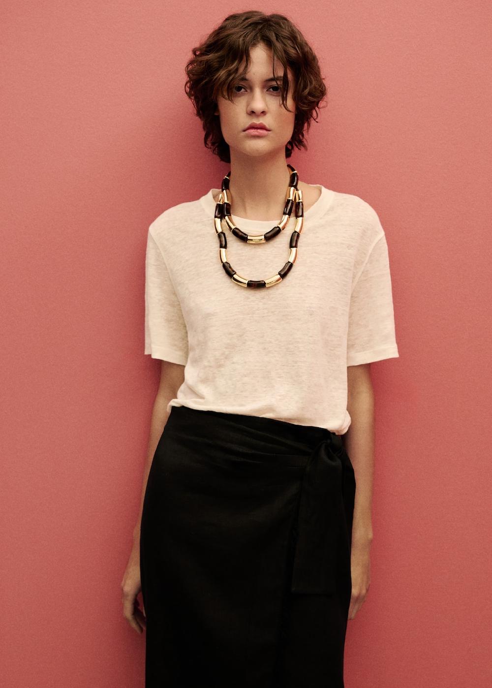 Mango Gonna pareo lino