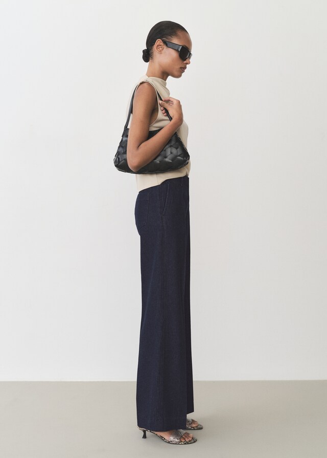 Mango Jeans A Vita Alta Wideleg