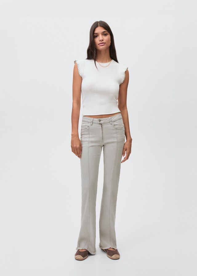 Mango Jeans A Vita Bassa Cuciture