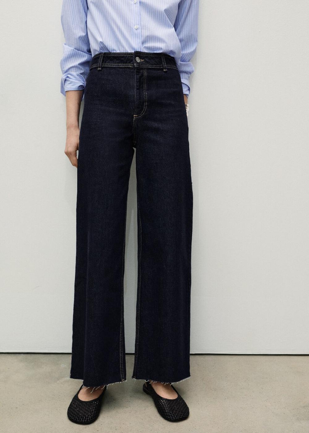 Mango Jeans Catherin culotte rinse wash