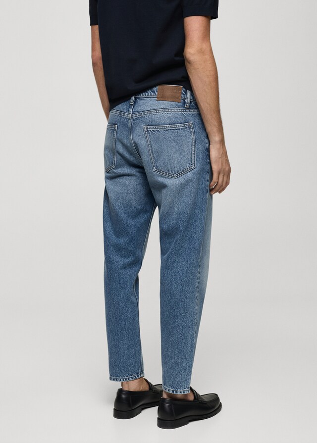 Mango Jeans Cropped Tapered Fit
