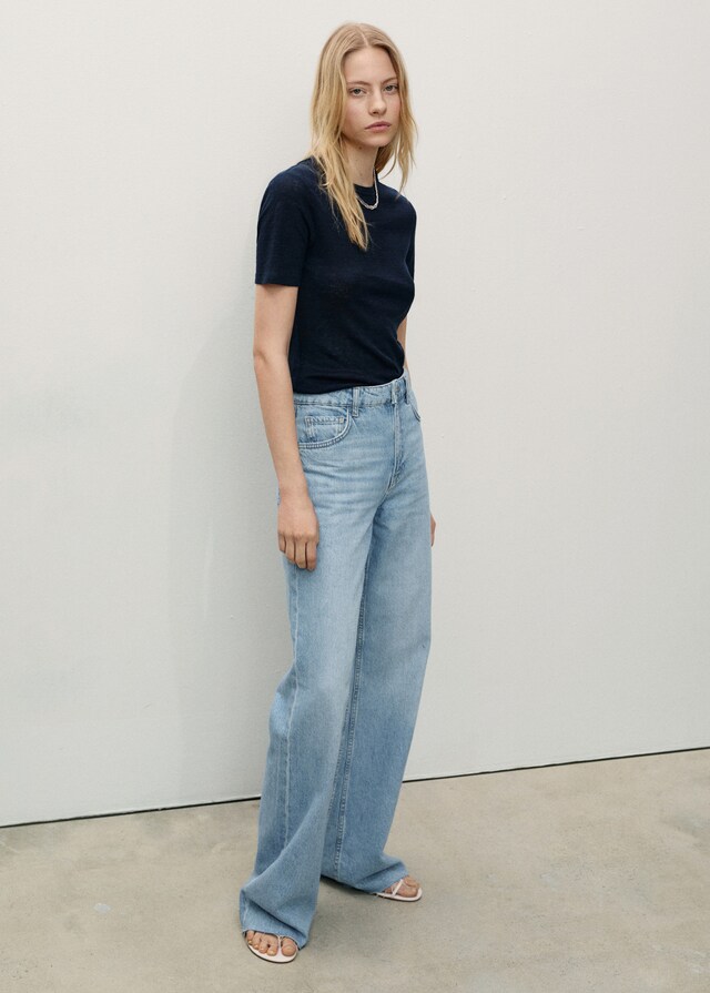 Mango Jeans Danila Wideleg Vita Alta