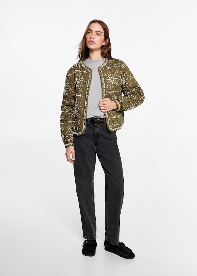 Mango Jeans Dritti Passanti Intrecciati