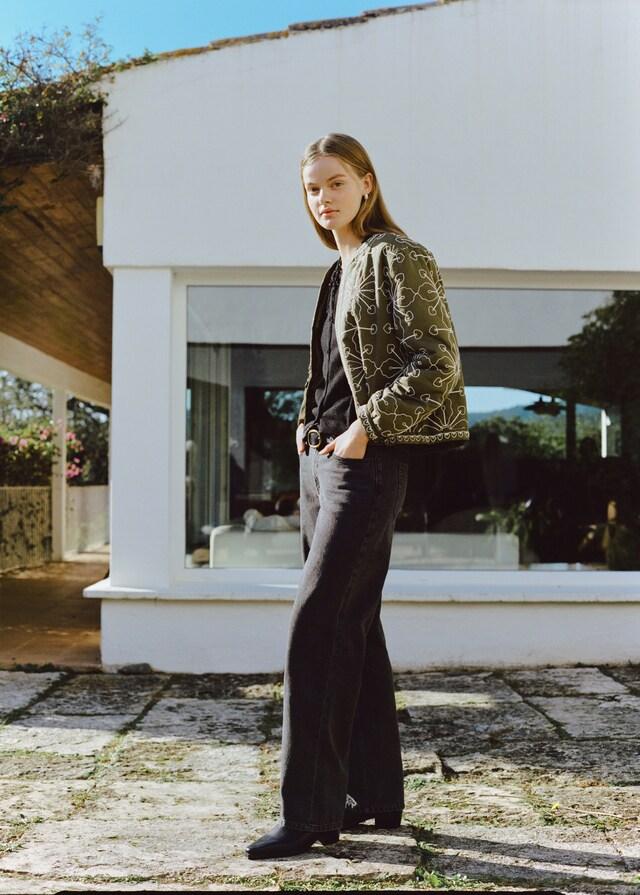 Mango Jeans Dritti Passanti Intrecciati