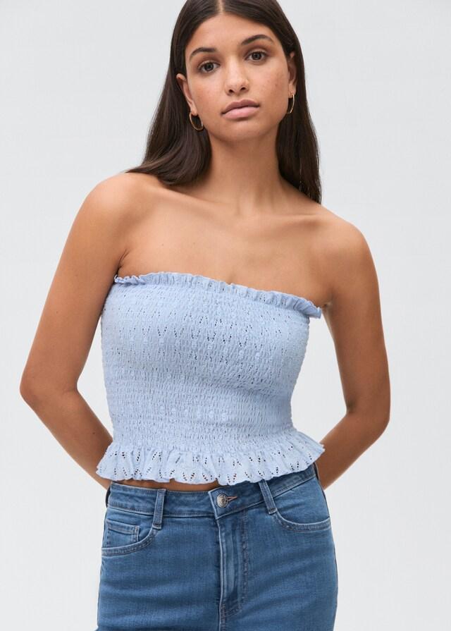 Mango Jeans Flare Bordo Sfilacciato