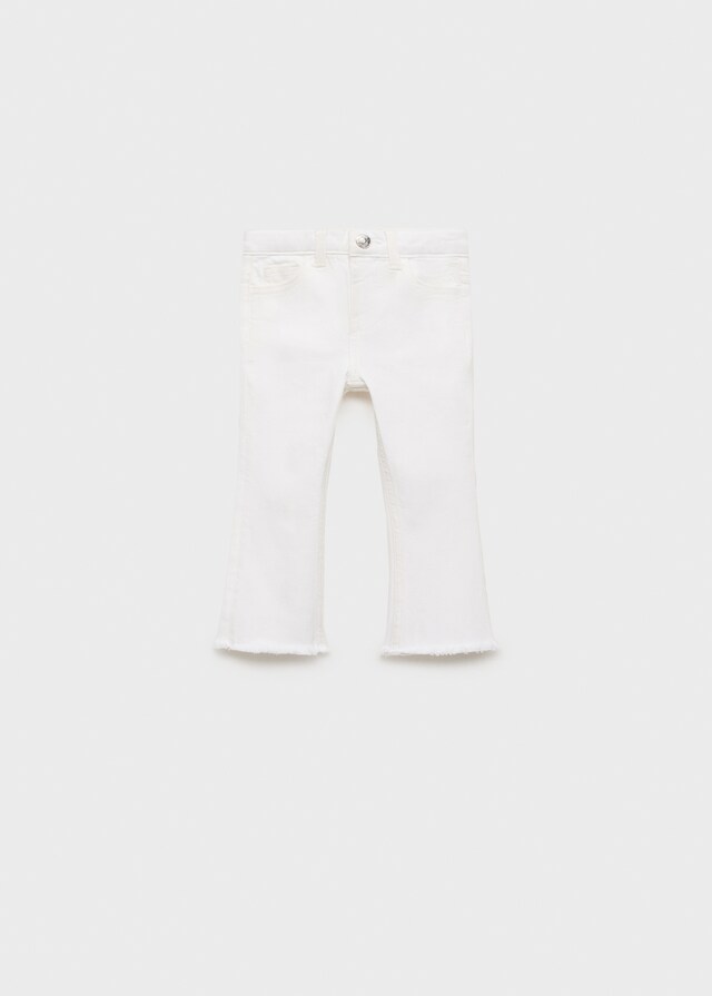 Mango Jeans Flare Bordo Sfilacciato