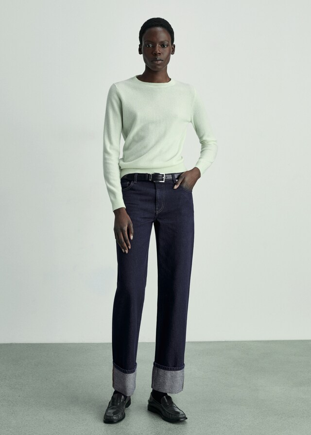 Mango Jeans Rinse Wash Bordo Inferiore Risvolto