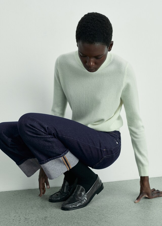 Mango Jeans Rinse Wash Bordo Inferiore Risvolto