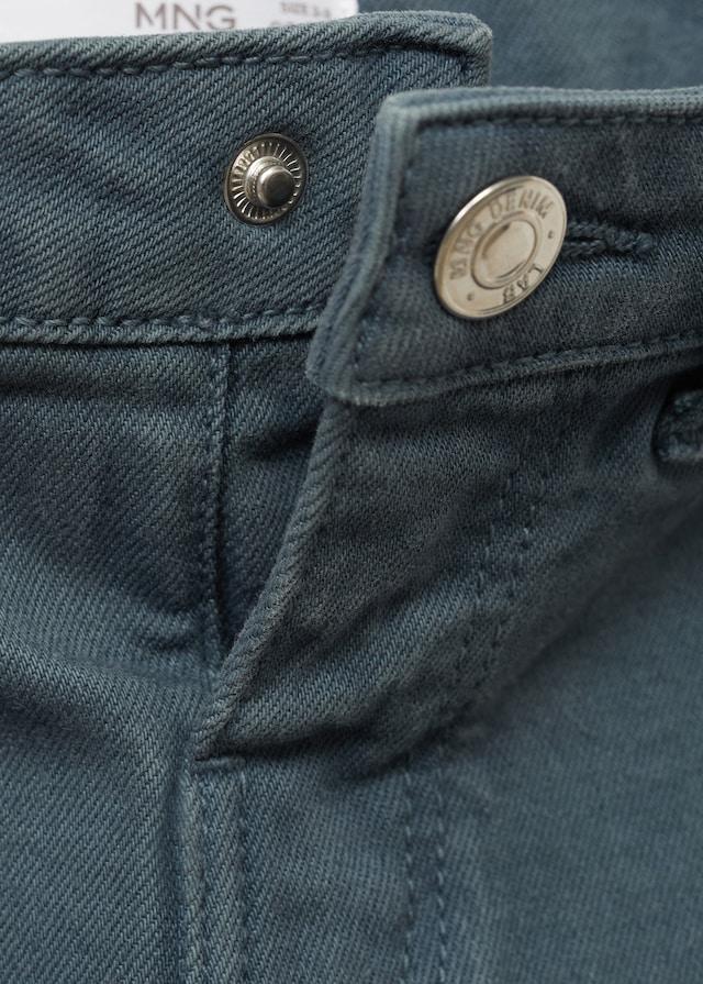 Mango Jeans Seamless Bordo Inferiore Sfilacciato