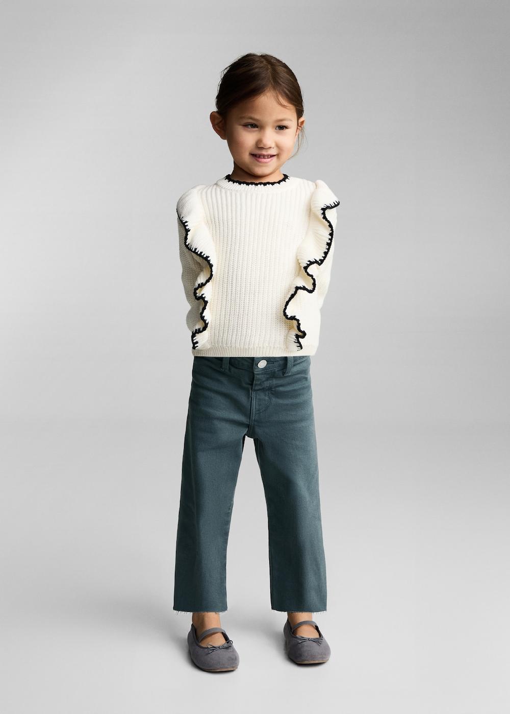 Mango Jeans seamless bordo inferiore sfilacciato