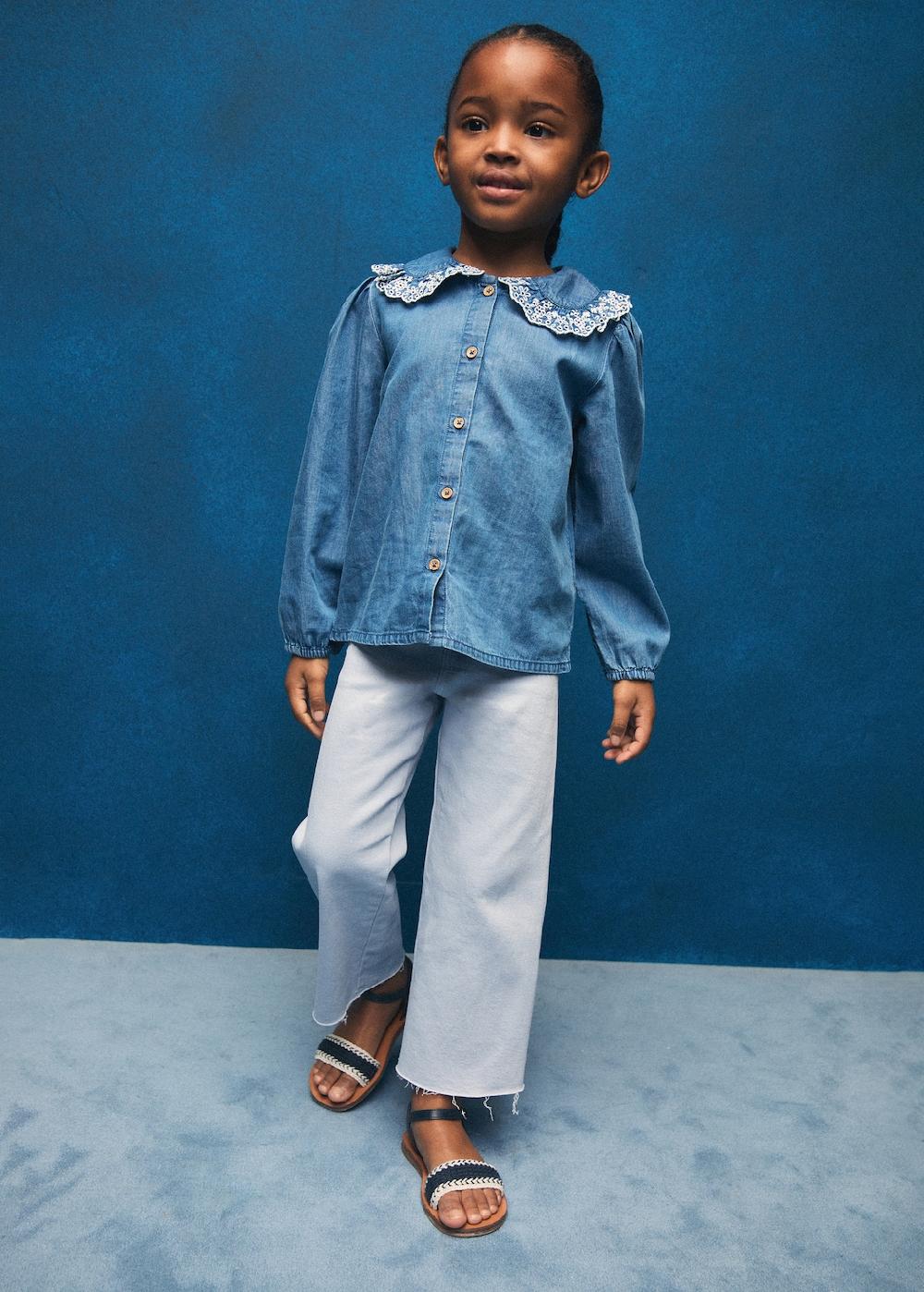 Mango Jeans seamless bordo inferiore sfilacciato