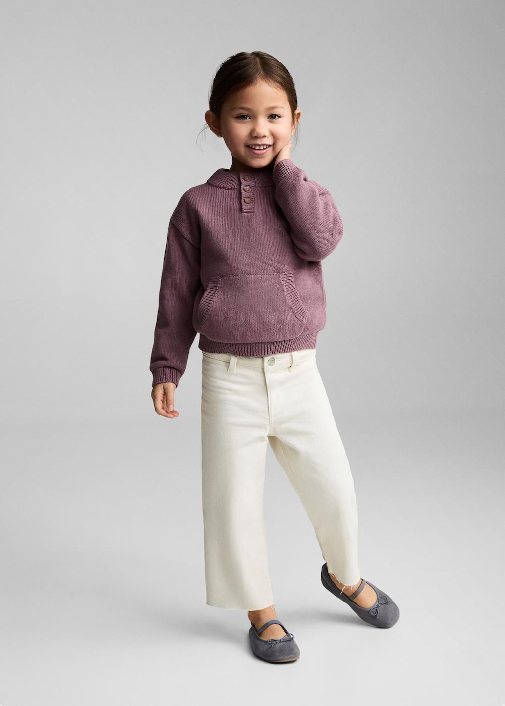 Mango Jeans seamless bordo inferiore sfilacciato