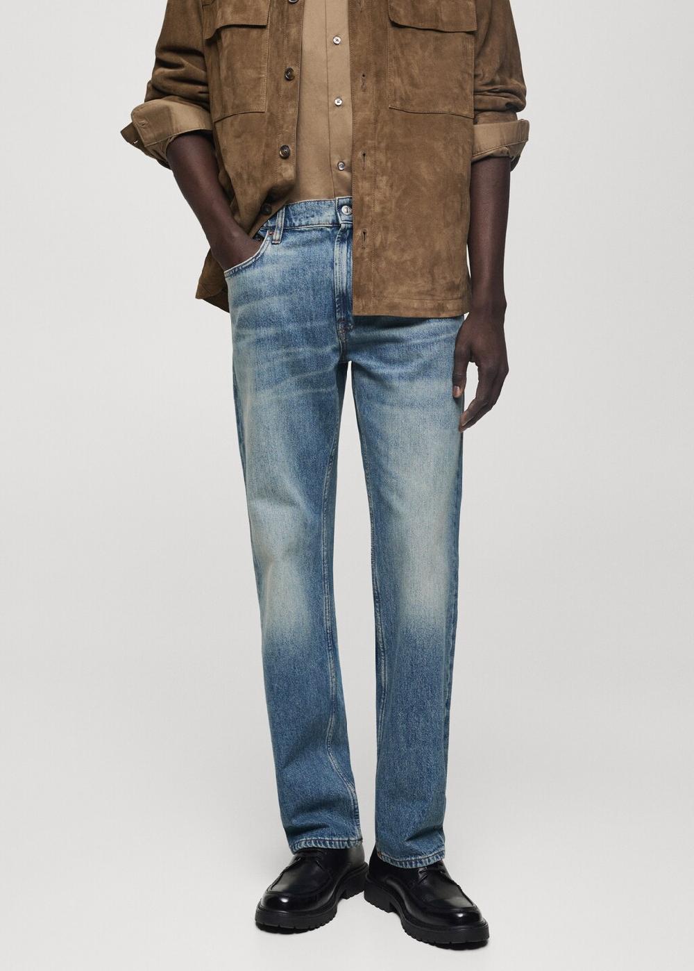 Mango Jeans straight-fit effetto consumato