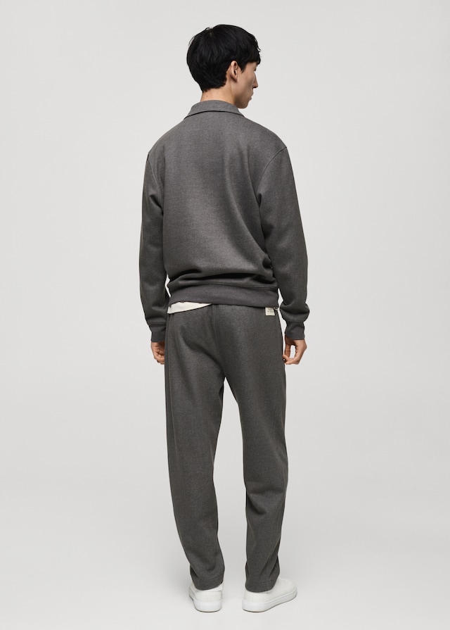 Mango Jogger Cotone Dettaglio Ricamato