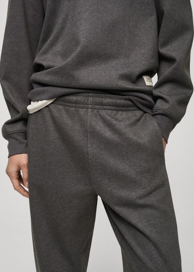 Mango Jogger Cotone Dettaglio Ricamato