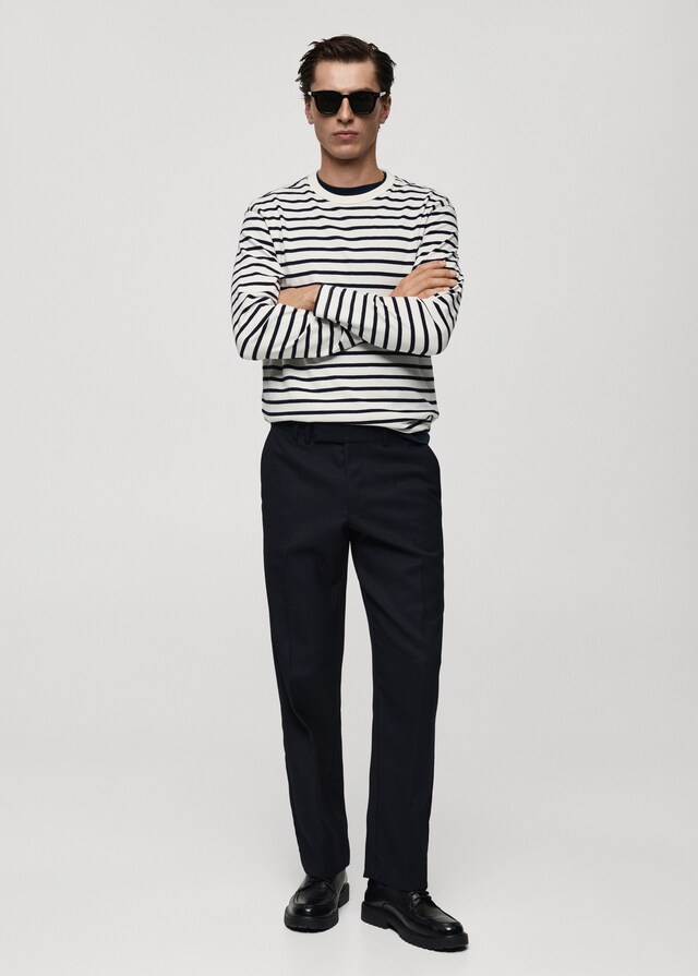 Mango Maglietta 100% Cotone Righe