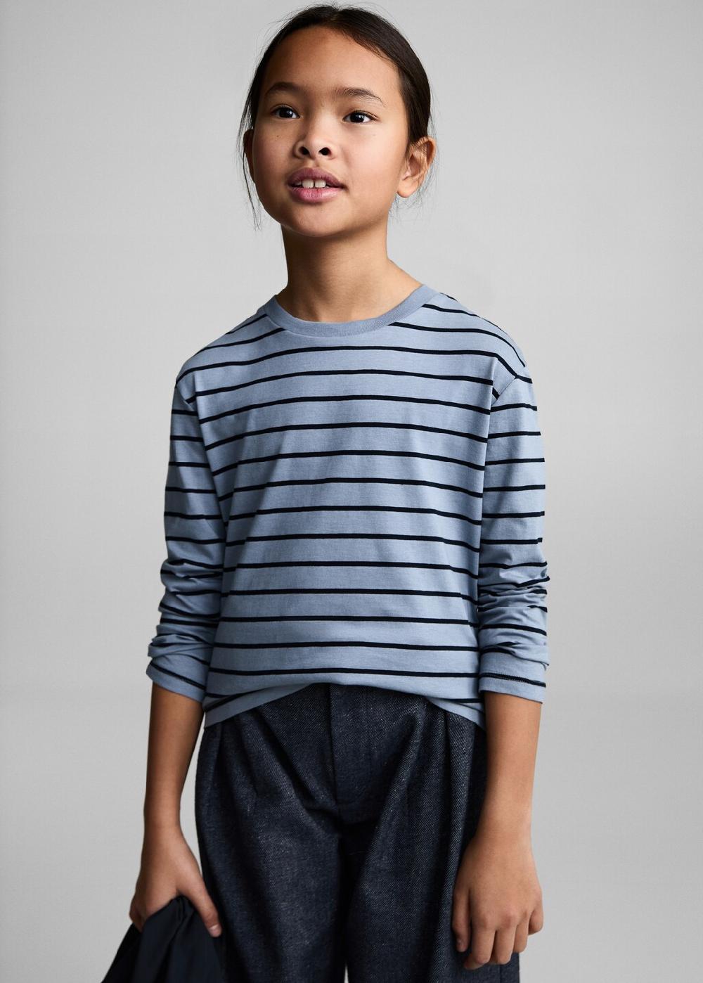 Mango Maglietta 100% cotone righe