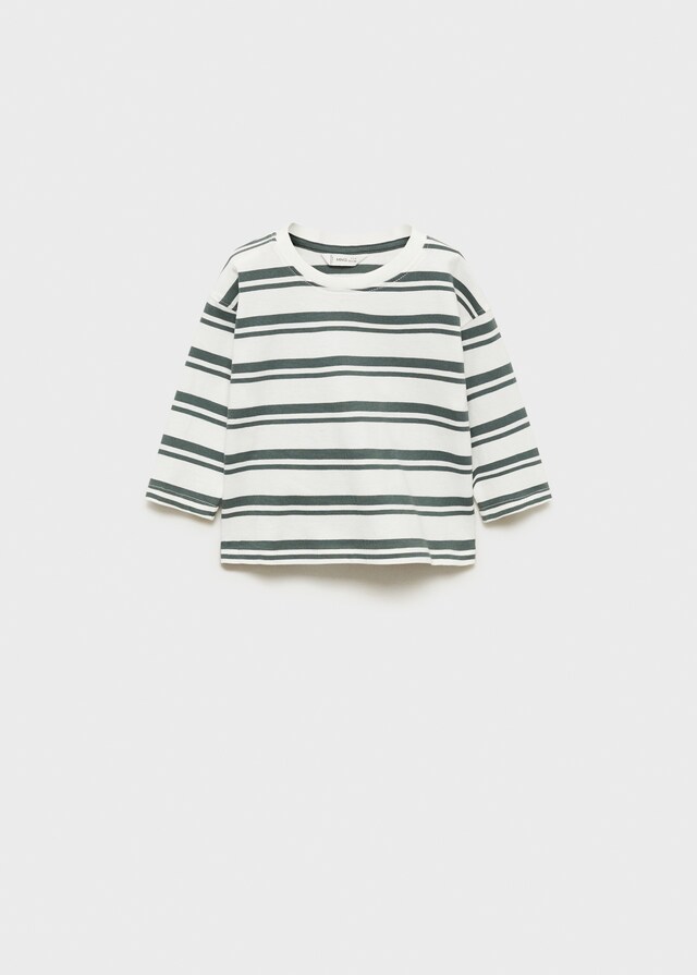 Mango Maglietta 100% Cotone Righe
