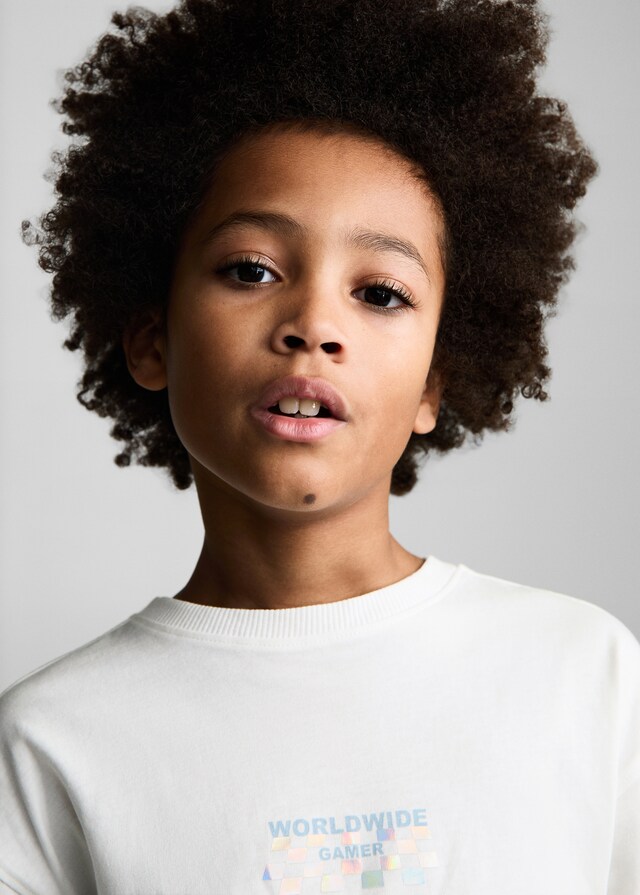 Mango Maglietta A Maniche Lunghe Stampata