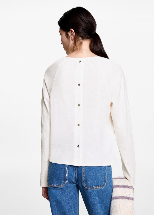 Mango Maglietta Collo Increspato