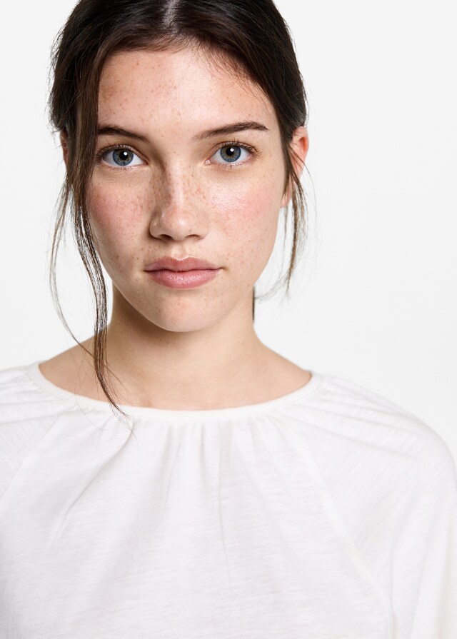 Mango Maglietta Collo Increspato