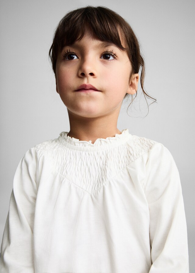 Mango Maglietta Collo Increspato