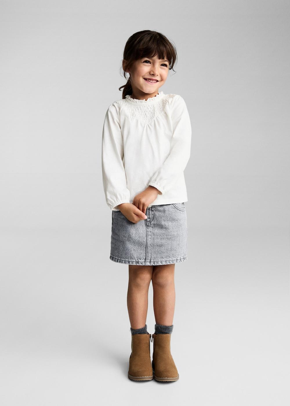 Mango Maglietta collo increspato