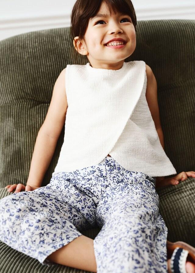 Mango Maglietta Con Apertura In Tweed