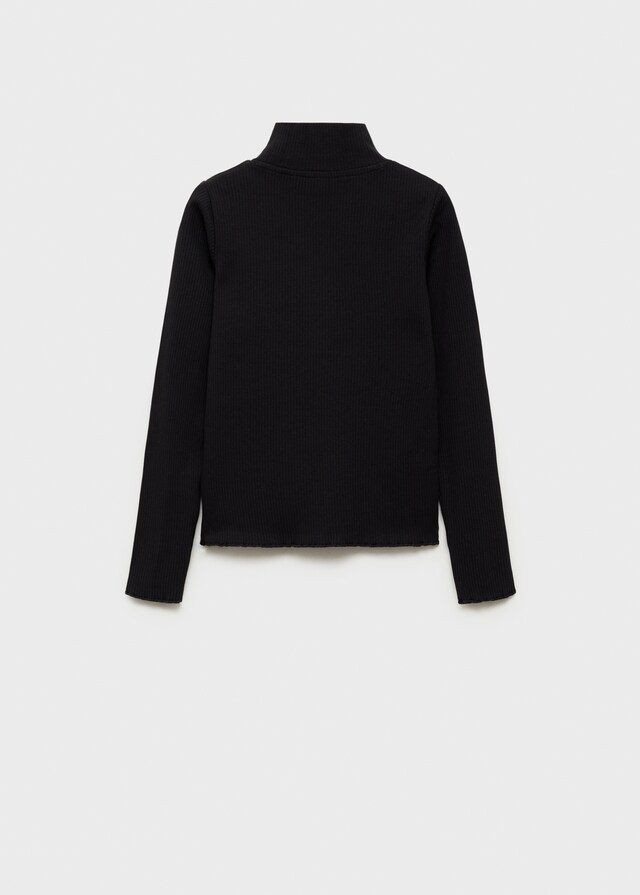 Mango Maglietta Coste Collo Alto