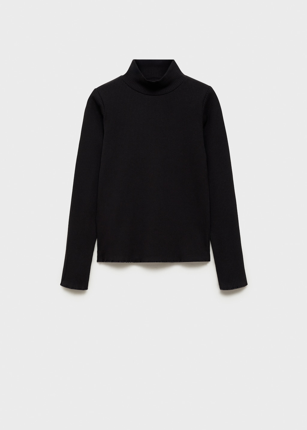 Mango Maglietta coste collo alto