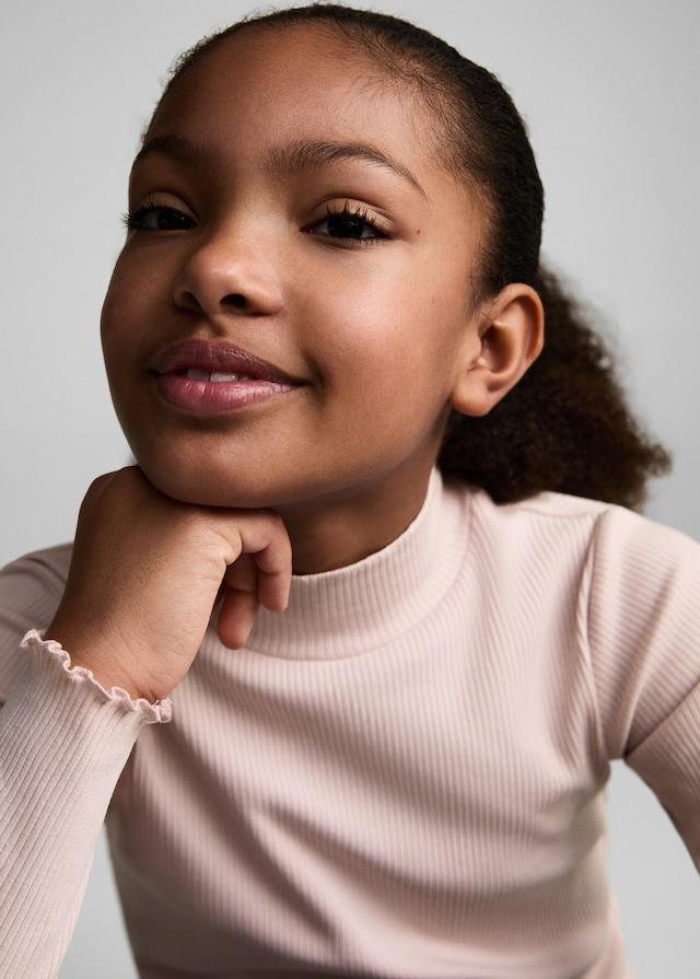 Mango Maglietta Coste Collo Alto