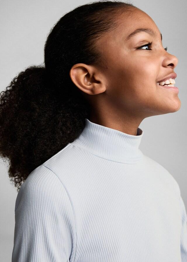 Mango Maglietta Coste Collo Alto