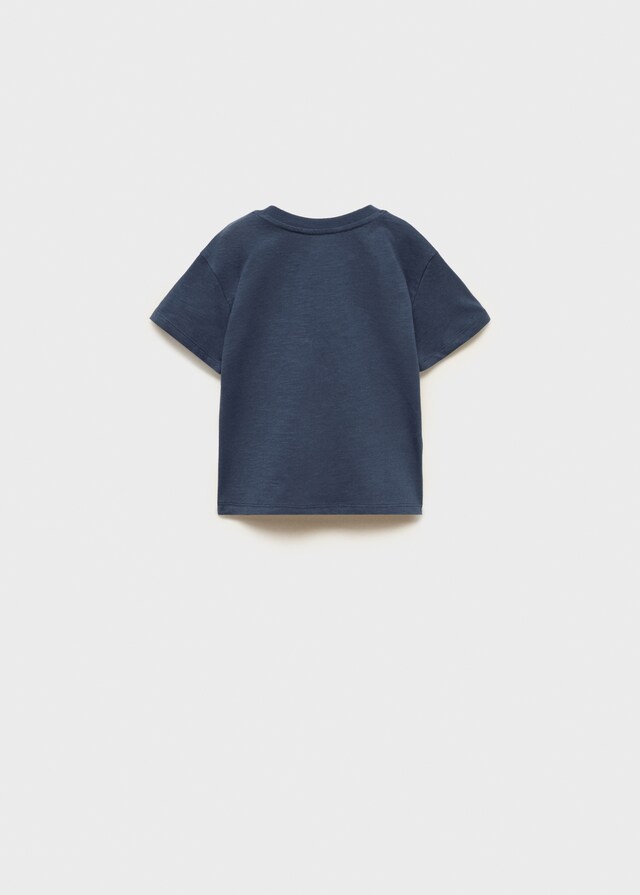 Mango Maglietta Cotone Con Disegno In Rilievo