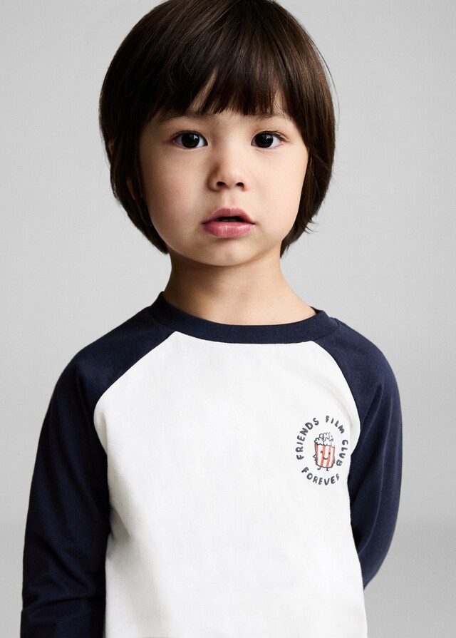 Mango Maglietta Cotone Disegno