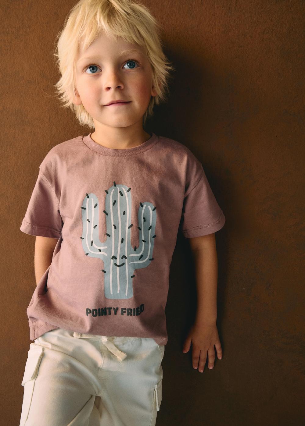 Mango Maglietta cotone disegno