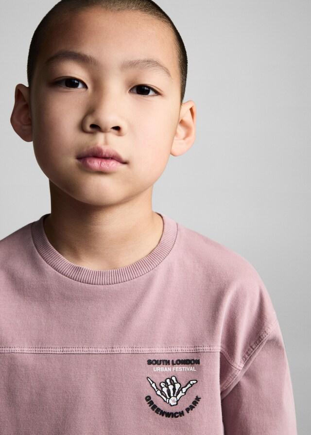 Mango Maglietta Cotone Effetto Lavato