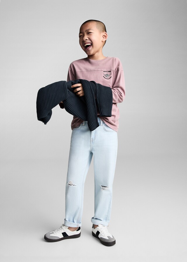 Mango Maglietta Cotone Effetto Lavato