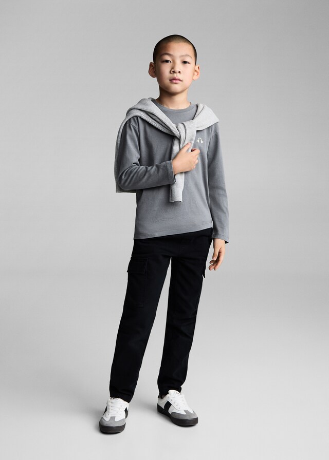 Mango Maglietta Cotone Effetto Lavato