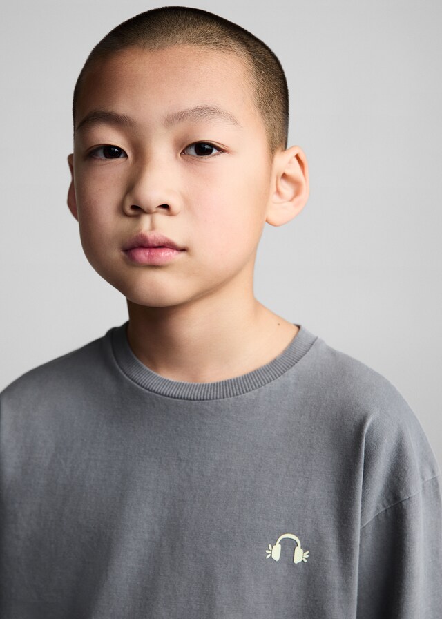 Mango Maglietta Cotone Effetto Lavato