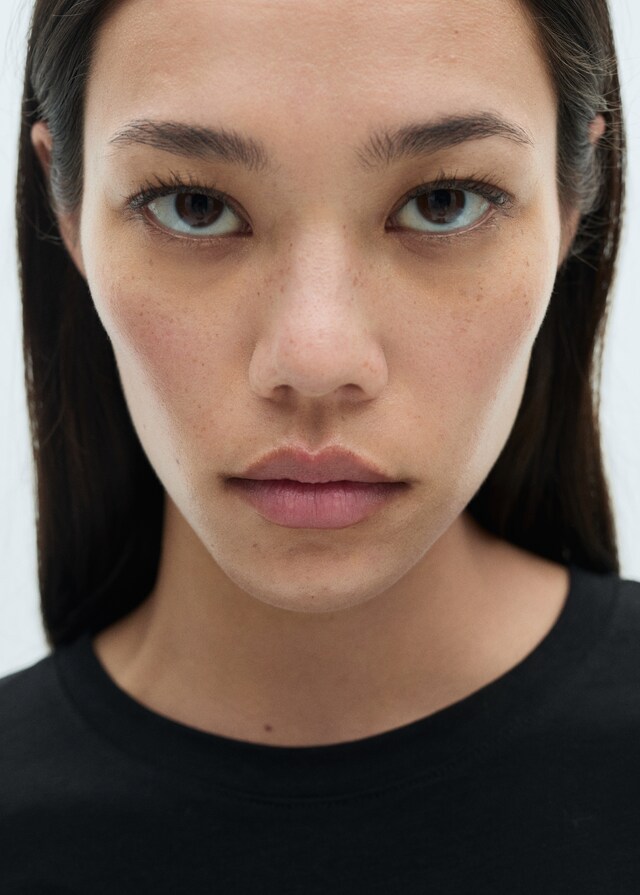 Mango Maglietta Cotone Maniche Corte