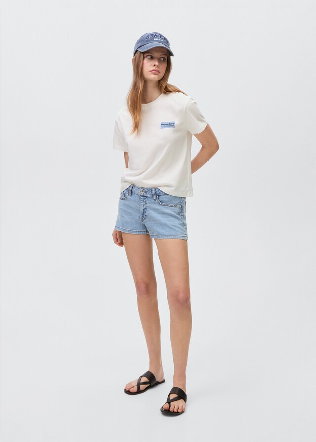 Mango Maglietta Cotone Stampa