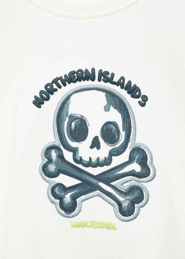 Mango Maglietta Cotone Stampa