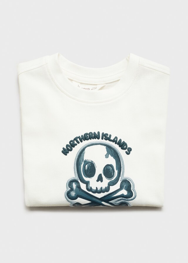 Mango Maglietta Cotone Stampa