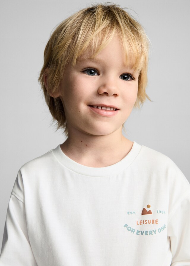 Mango Maglietta Cotone Stampa