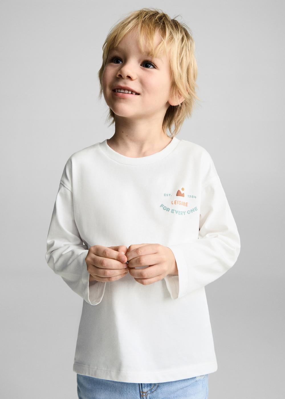 Mango Maglietta cotone stampa