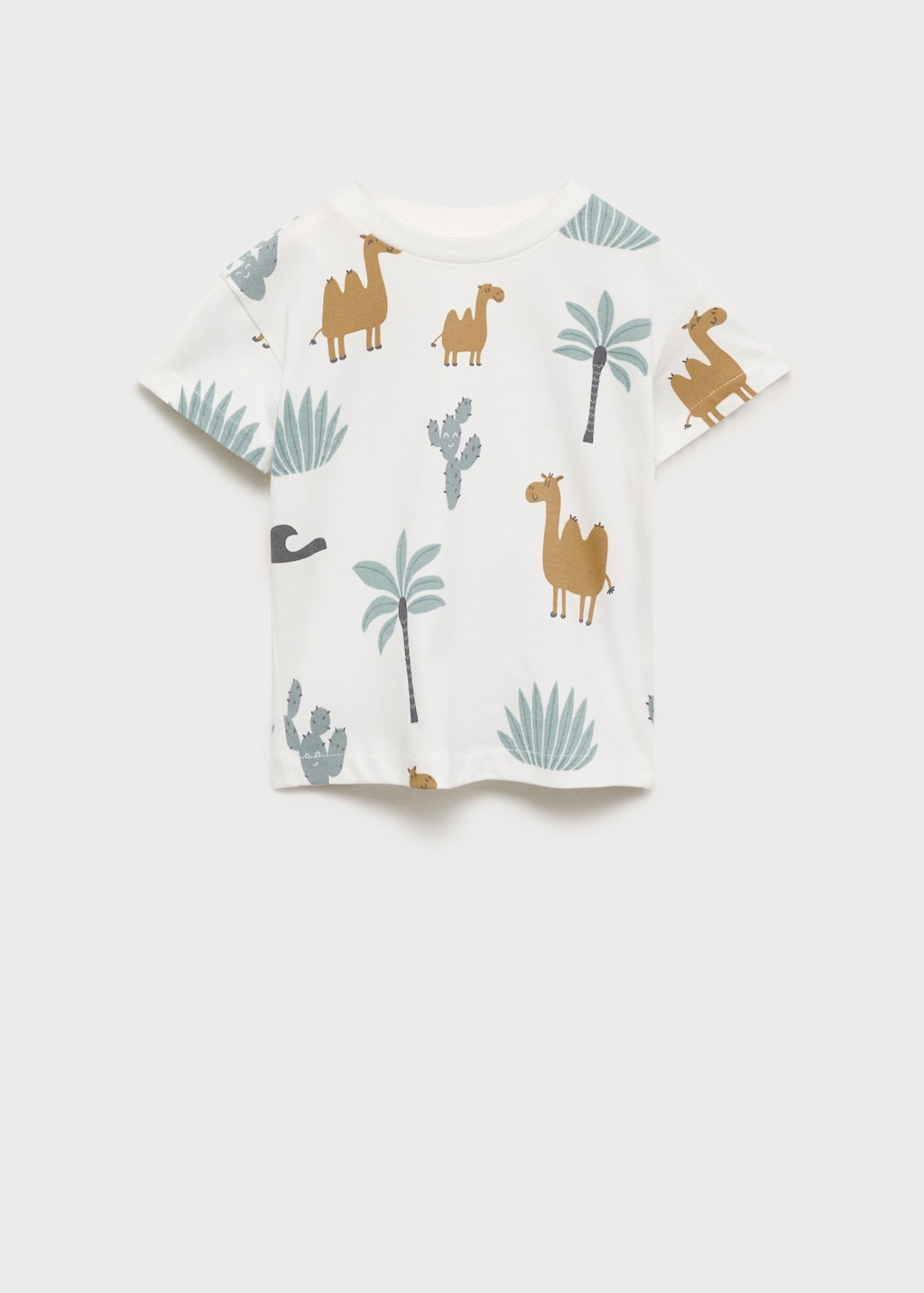 Mango Maglietta cotone stampata